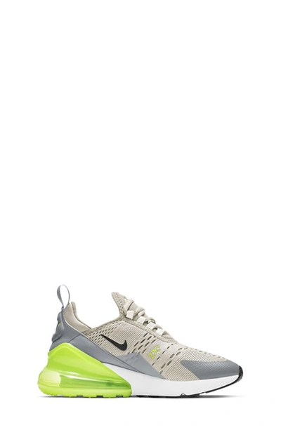 Shop Nike Air Max 270 Sneaker In Bone/ Black/ Volt/ Grey