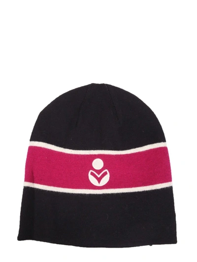 Shop Isabel Marant Logo Embroidered Beanie In Multi