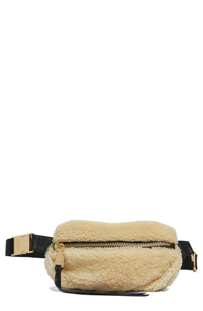 Shop Aimee Kestenberg Milan Belt Bag In Natural Shearling