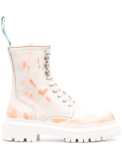 Camperlab Eki Chunky-sole Lace-up Boots In White