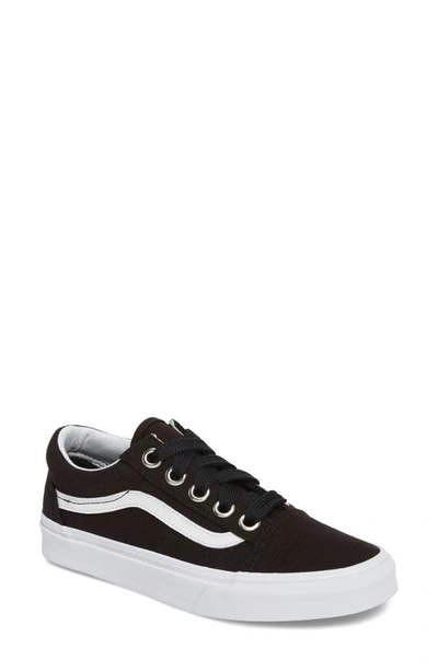 Shop Vans Old Skool Sneaker In Black/ White/ White