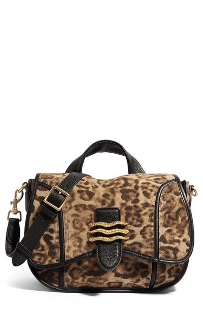 Shop Aimee Kestenberg Fierce & Fab Saddle Bag In Amazon Leopard