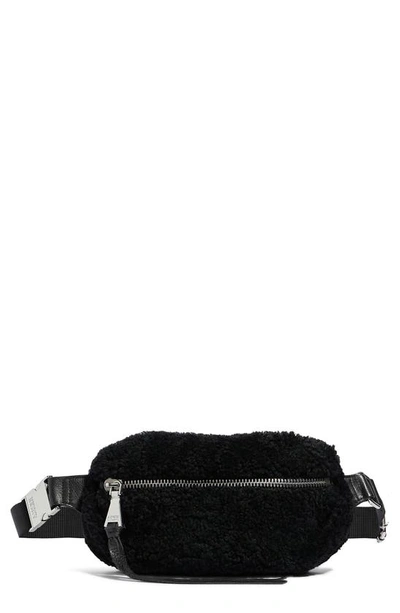Shop Aimee Kestenberg Milan Belt Bag In Black Shearling