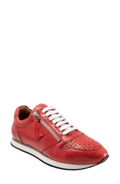 Shop Trotters Infinity Leather Sneaker In Red