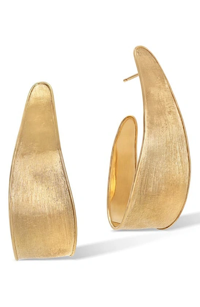 Shop Marco Bicego Lunaria Hoop Earrings In Yellow Gold