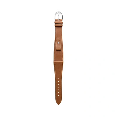 Polo Ralph Lauren Medium Stirrup Calfskin Watch Strap In Tan