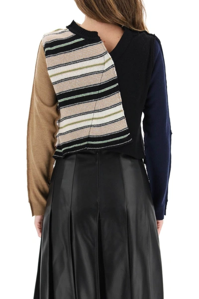 Shop Marni Hybrid Cardigan In Mixed Colours