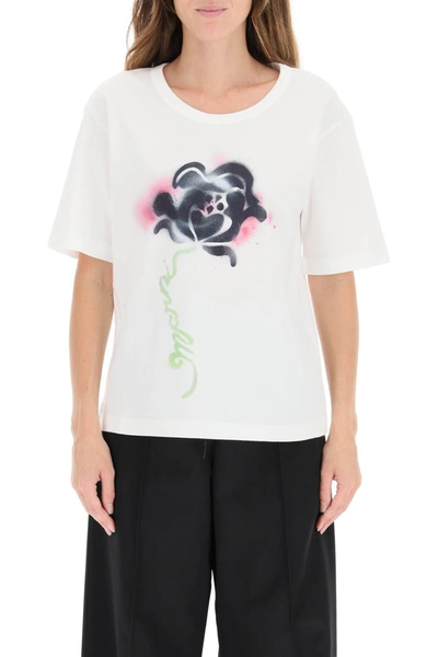 Shop Marni Stencil Flower T-shirt In Mixed Colours