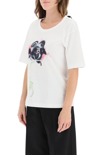 Shop Marni Stencil Flower T-shirt In Mixed Colours