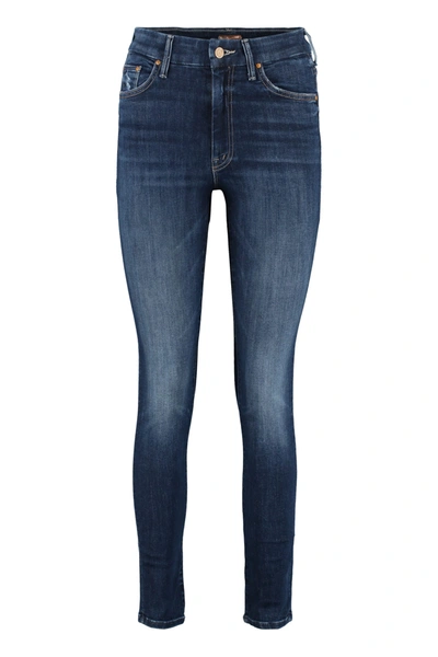 Shop Mother Looker High-rise Skinny Jeans In Denim