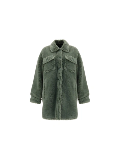 Shop Stand Studio Stand Sabi Jacket In Pea Green