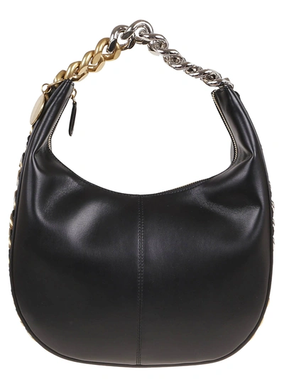 Shop Stella Mccartney Small Shoulder Bag Chain Alter In Black