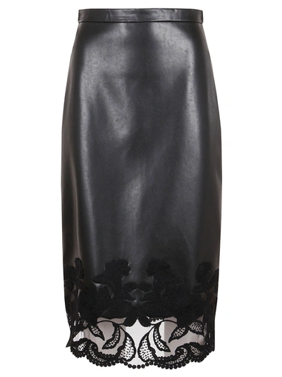 Shop Ermanno Scervino Longuette Skirt In Black