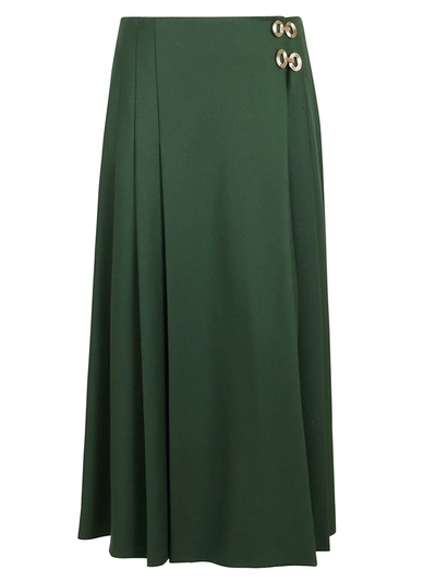 Shop Alberta Ferretti Skirt In Verde