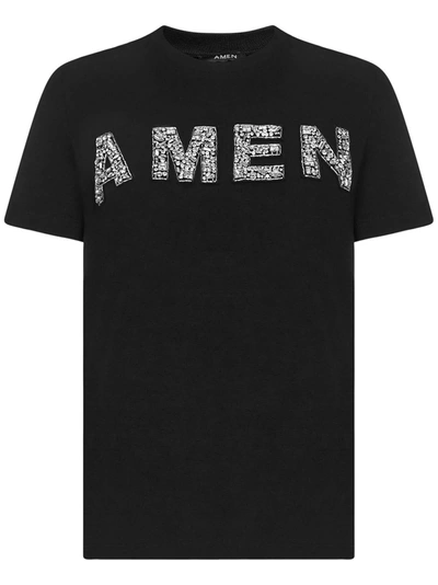 Shop Amen T-shirt In Black