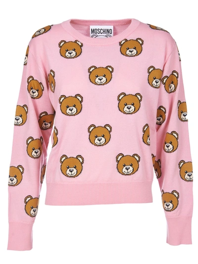 Shop Moschino Sweater In Pink