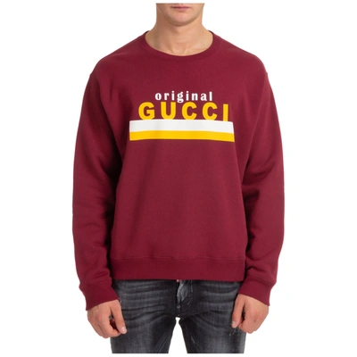 Shop Gucci Tread Slick Sweatshirt In Bordeaux