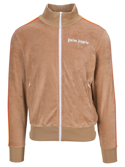 Shop Palm Angels Rainbow Track Jacket In Brown