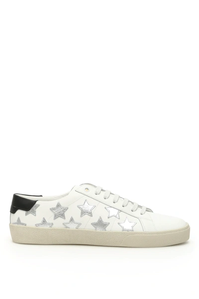 Shop Saint Laurent Sl/06 Sneakers In White,silver,black