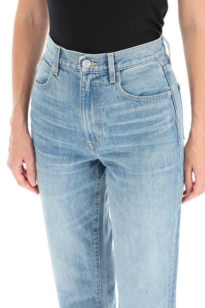 Shop Slvrlake London Cropped Jeans In Blue