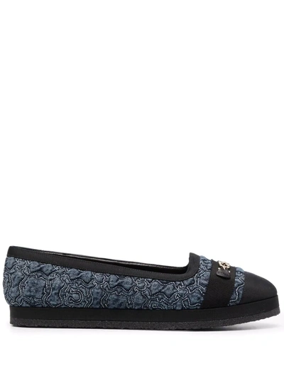 Ferragamo Gancini Galore Slippers In Black