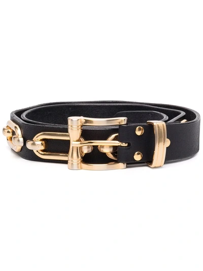 Shop Htc Los Angeles Link-embellished Belt In Black