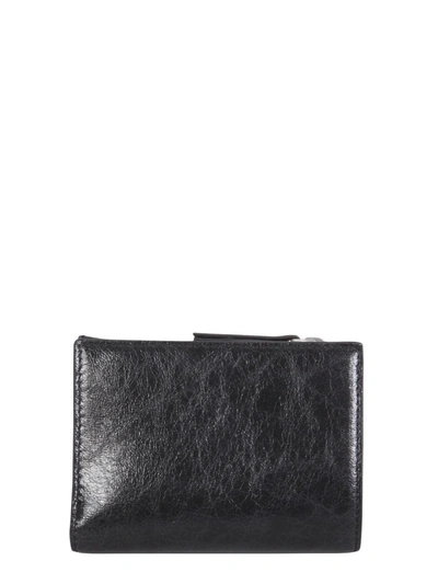 Shop Palm Angels Leather Wallet In Black