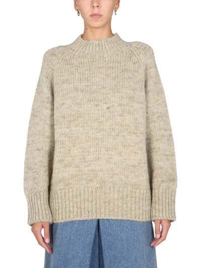 Shop Maison Margiela Turtleneck Sweater In Beige