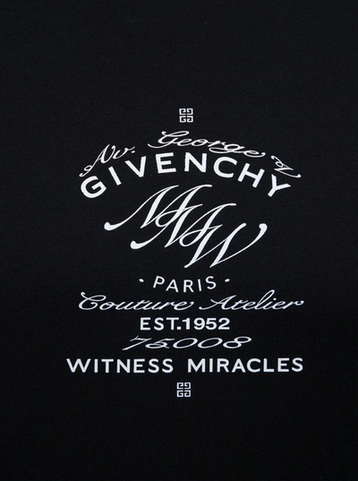 Shop Givenchy Black Jersey T-shirt With Print