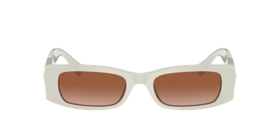 Shop Valentino Woman Sunglasses Va4105 In Brown Gradient Dark Brown