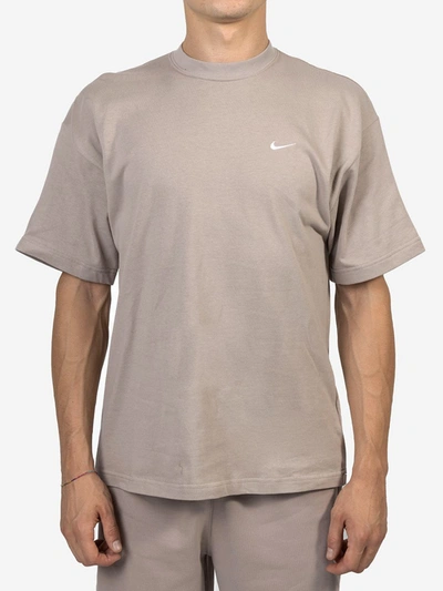 Shop Nike Lab Nrg Soloswoosh T-shirt In Beige