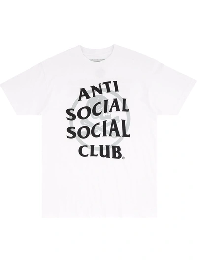 Shop Anti Social Social Club X Neighborhood Cambered T-shirt In White