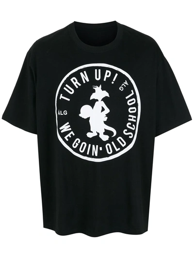 Shop Àlg Turn Up Oversized T-shirt In Black