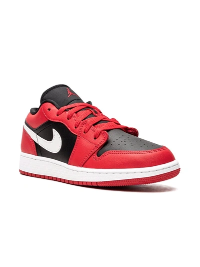 Shop Jordan Air  1 Low "black/very Berry" Sneakers In Red