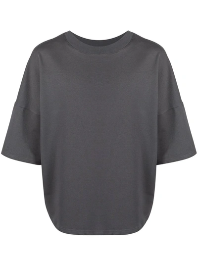 Shop Alchemy Drop-shoulder Boxy T-shirt In Grey