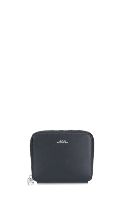 Shop Apc "malo" Compact Wallet In Black