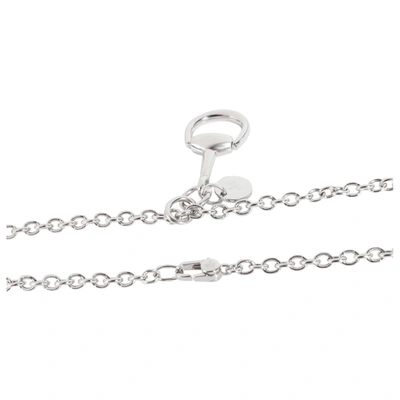 Pre-owned Gucci White Gold Necklace In Silver