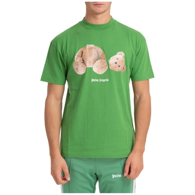 Shop Palm Angels Bear T-shirt In Verde