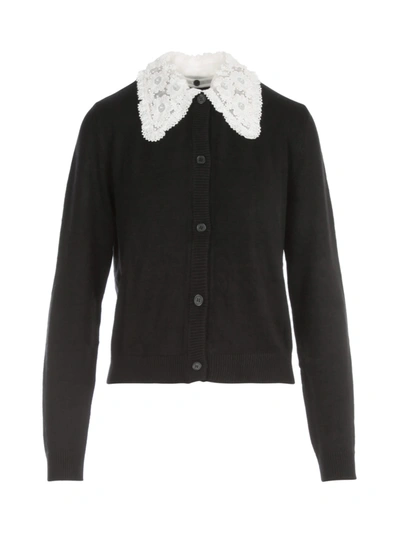 Shop Essentiel Antwerp Aperitif Cardigan Collar In Black