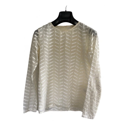 Pre-owned Sézane Blouse In Ecru