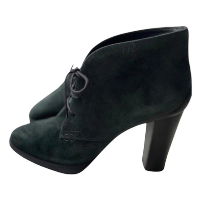 Pre-owned Tod's Ankle Boots In Green