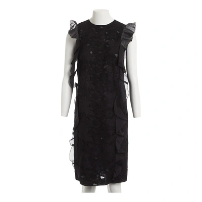 Pre-owned Giambattista Valli Silk Mini Dress In Black