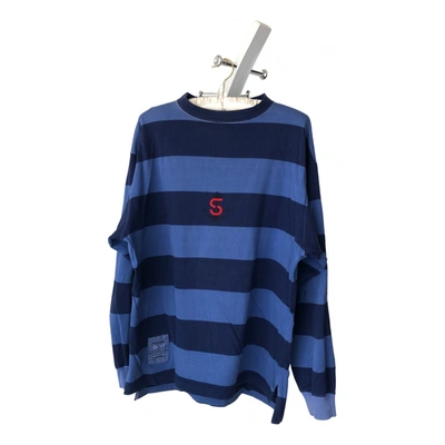 Pre-owned Valentino Vlogo Sweatshirt In Blue