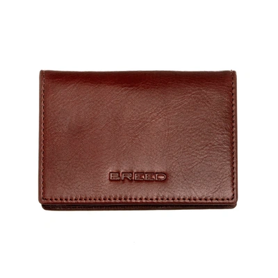 Breed Porter Genuine Leather Bi-fold Wallet - Brown In Brown
