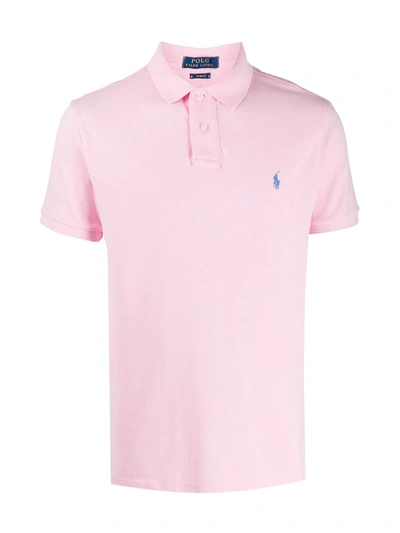 Shop Polo Ralph Lauren Short Sleeve Polo Shirt In Pink