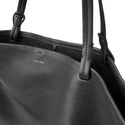 Shop The Row Park Tote 3 Lux Black Leather Bag