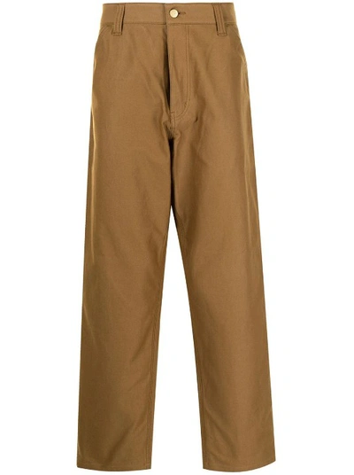 Shop Junya Watanabe Straight-leg Trousers In Brown