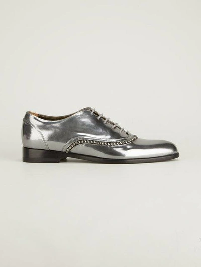Shop Lanvin Patent Leather Lace Up Shoe