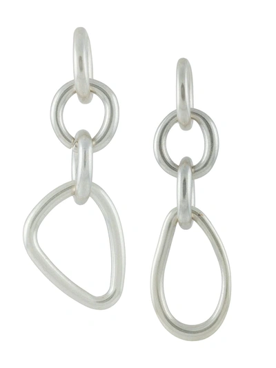 Cult Gaia Reyes Chain-link Earrings In Silver