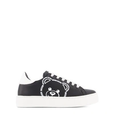 Shop Moschino Black Bear Sneakers